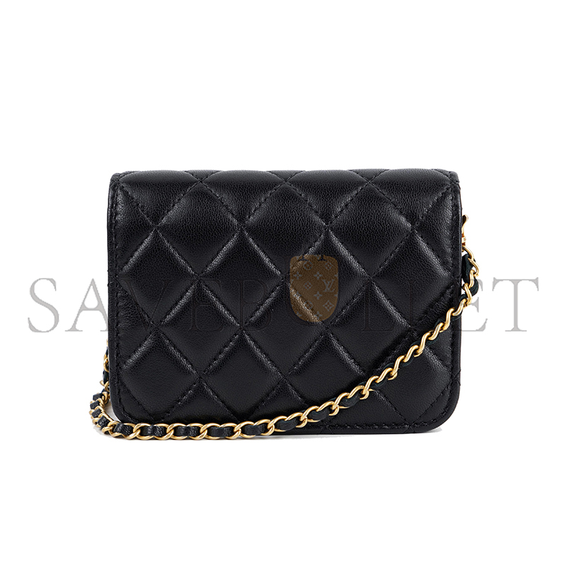 Ch**el mini flap bag pearl crush lambskin ap1628 (12.5*9.5*3.5cm)